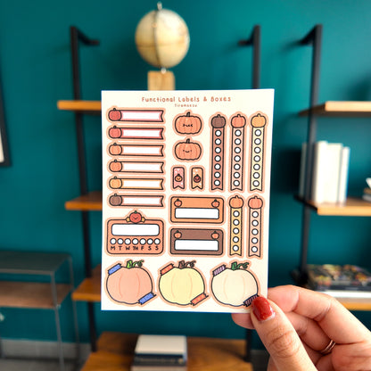 Pumpkin Planner Sticker Sheets