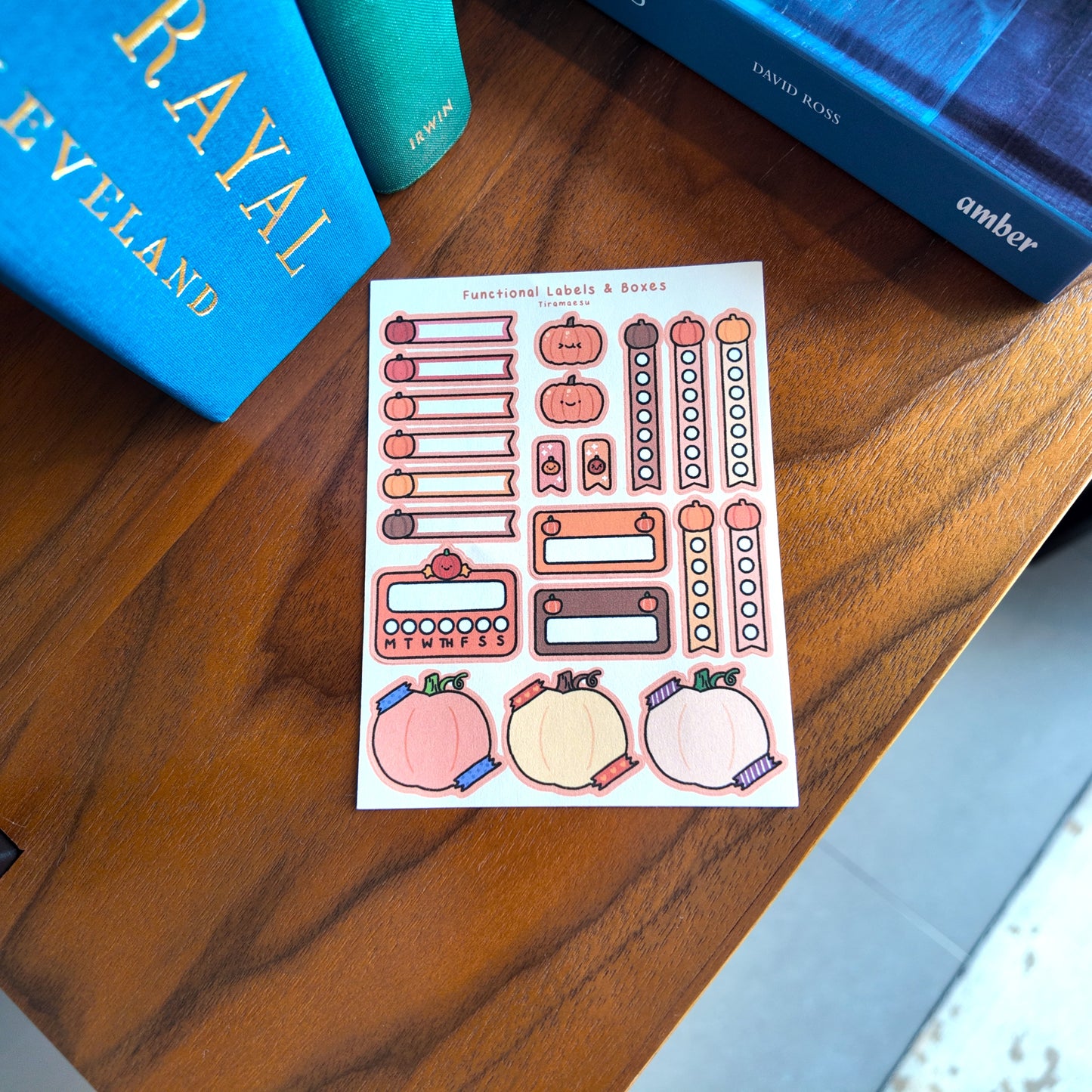 Pumpkin Planner Sticker Sheets