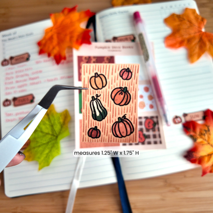 Pumpkin Deco Full Boxes Sticker Sheet