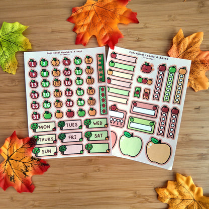 Apple Planner Sticker Sheets