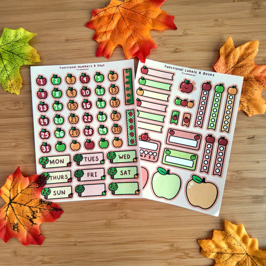 Apple Planner Sticker Sheets