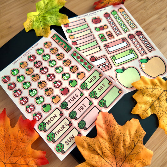 Apple Planner Sticker Sheets