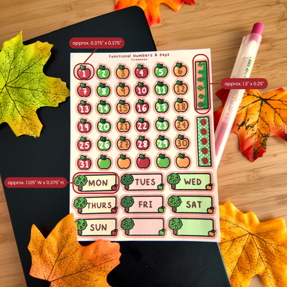 Apple Planner Sticker Sheets