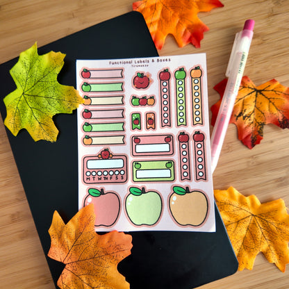 Apple Planner Sticker Sheets