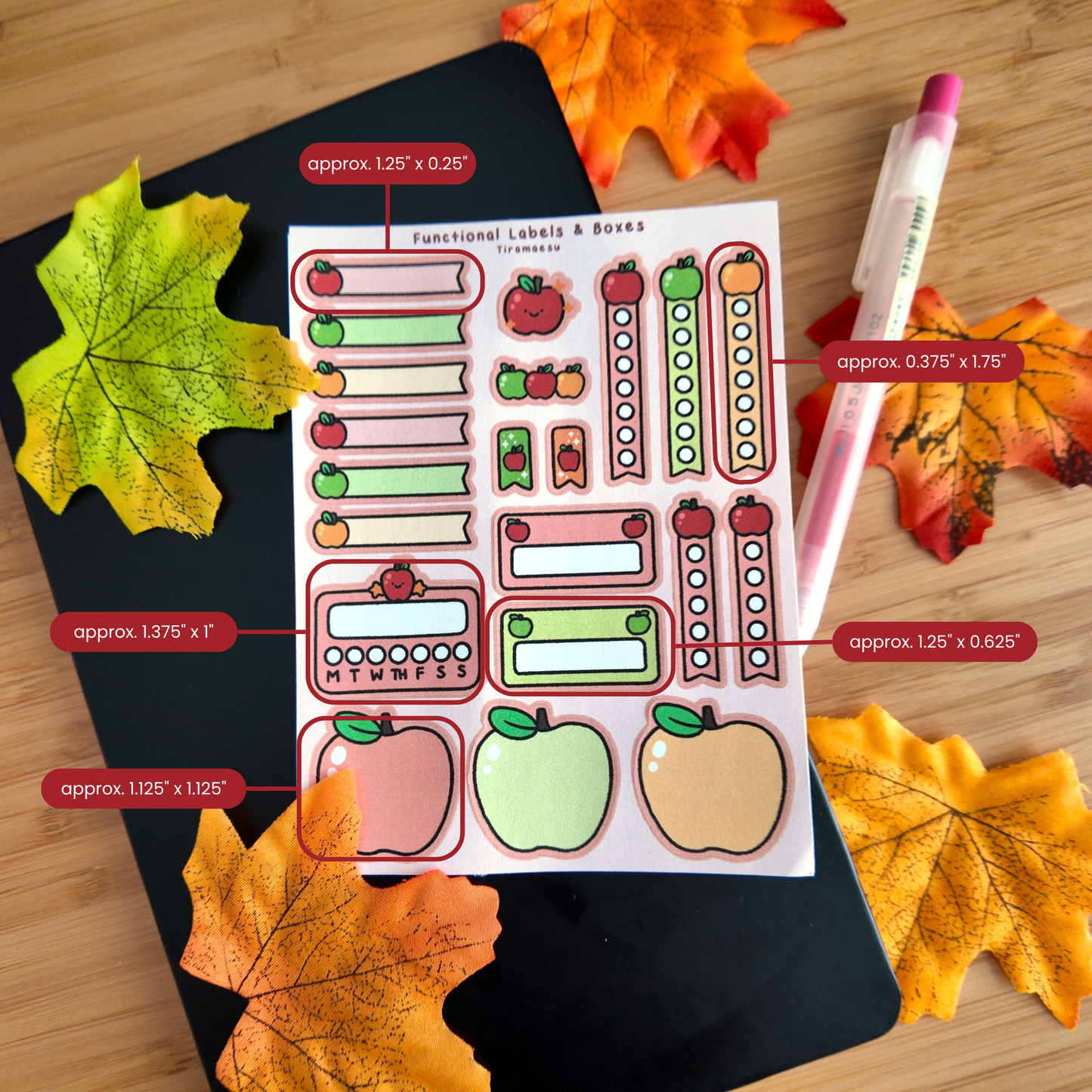Apple Planner Sticker Sheets