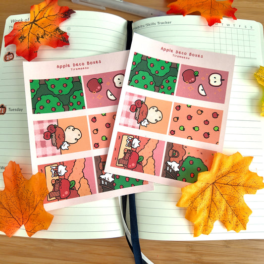 Apple Deco Full Boxes Sticker Sheet