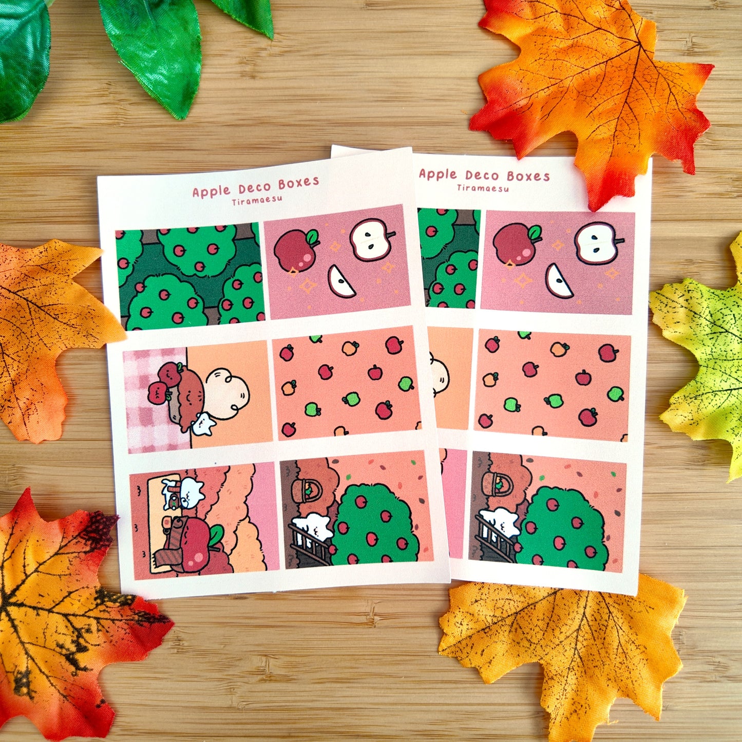 Apple Deco Full Boxes Sticker Sheet