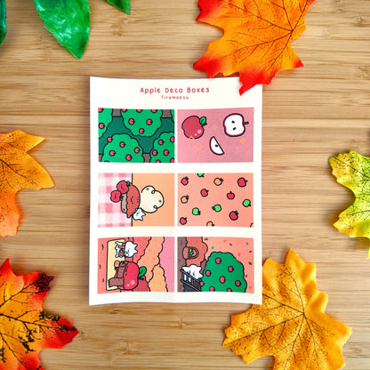 Apple Deco Full Boxes Sticker Sheet