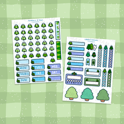 Pine Trees Planner Sticker Sheets
