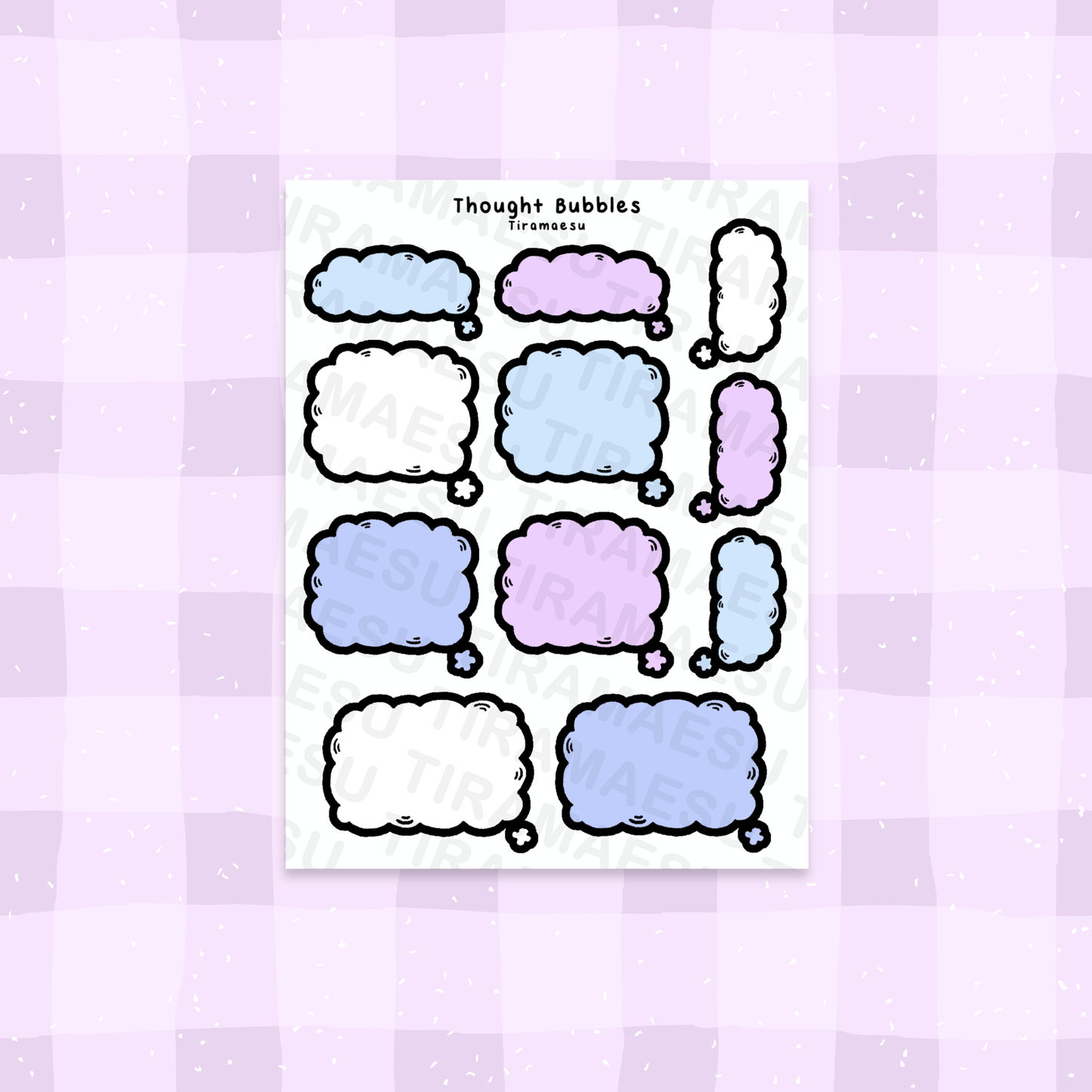 Thought Bubbles Sticker Sheet