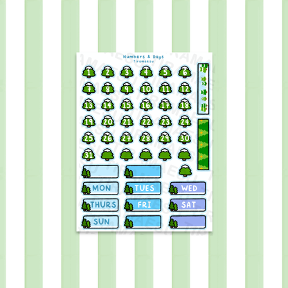Pine Trees Planner Sticker Sheets