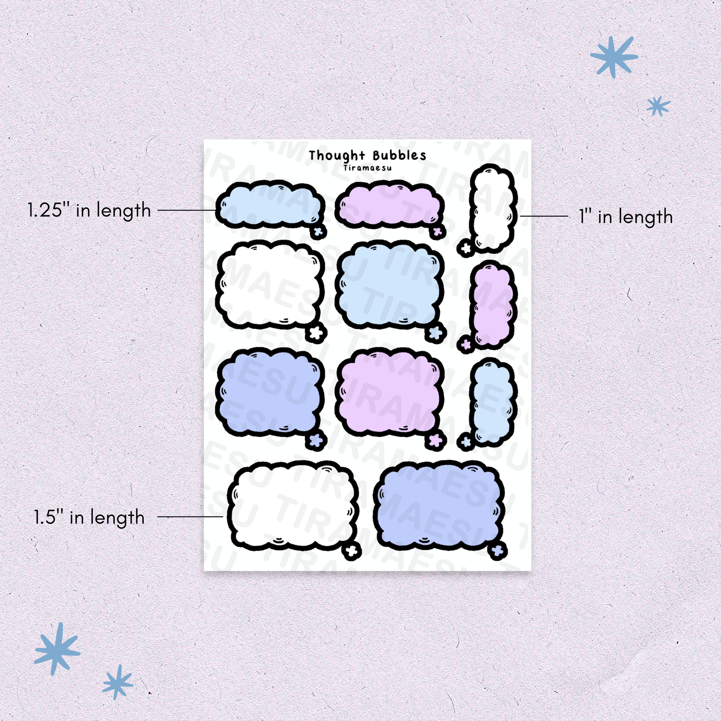 Thought Bubbles Sticker Sheet