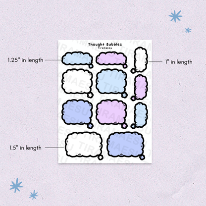 Thought Bubbles Sticker Sheet