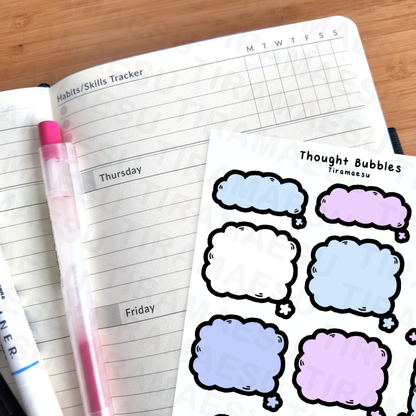Thought Bubbles Sticker Sheet