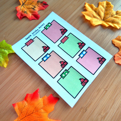 Apple Sticky Notes Sticker Sheet
