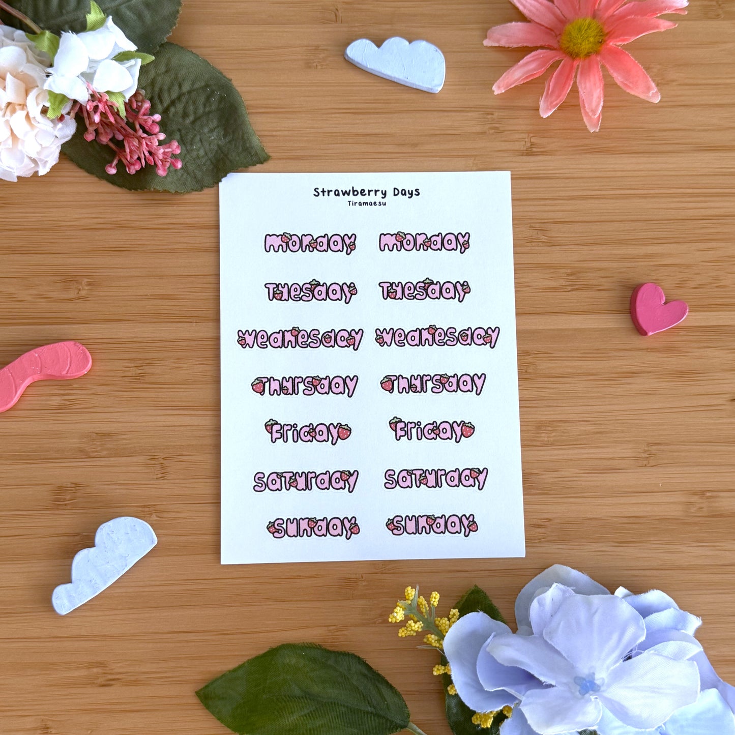 Strawberry Days Sticker Sheet
