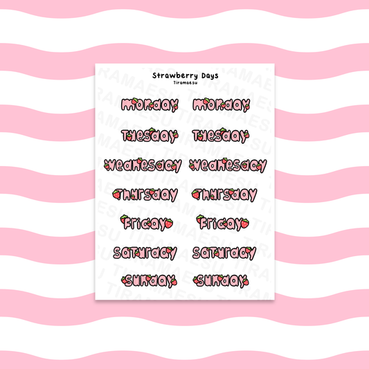 Strawberry Days Sticker Sheet