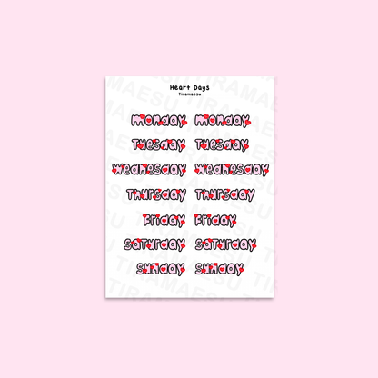 Heart Days Sticker Sheet