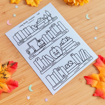 Long Book Tracker - Fall Sticker Sheet