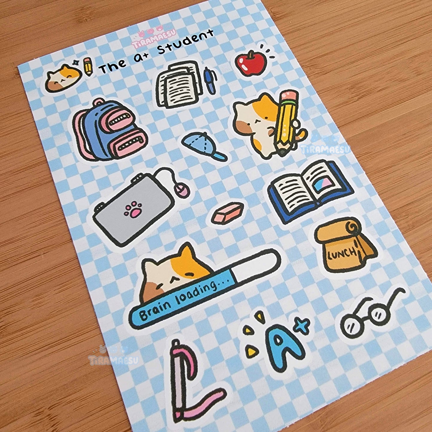 The A+ Student Sticker Sheet