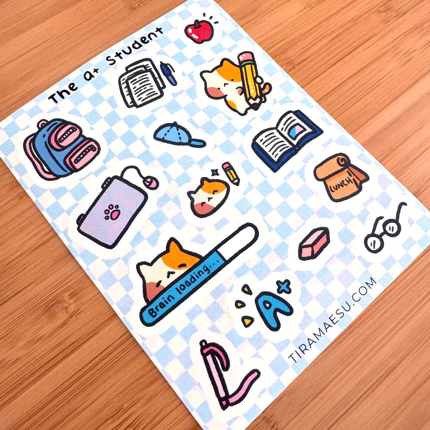 The A+ Student Sticker Sheet