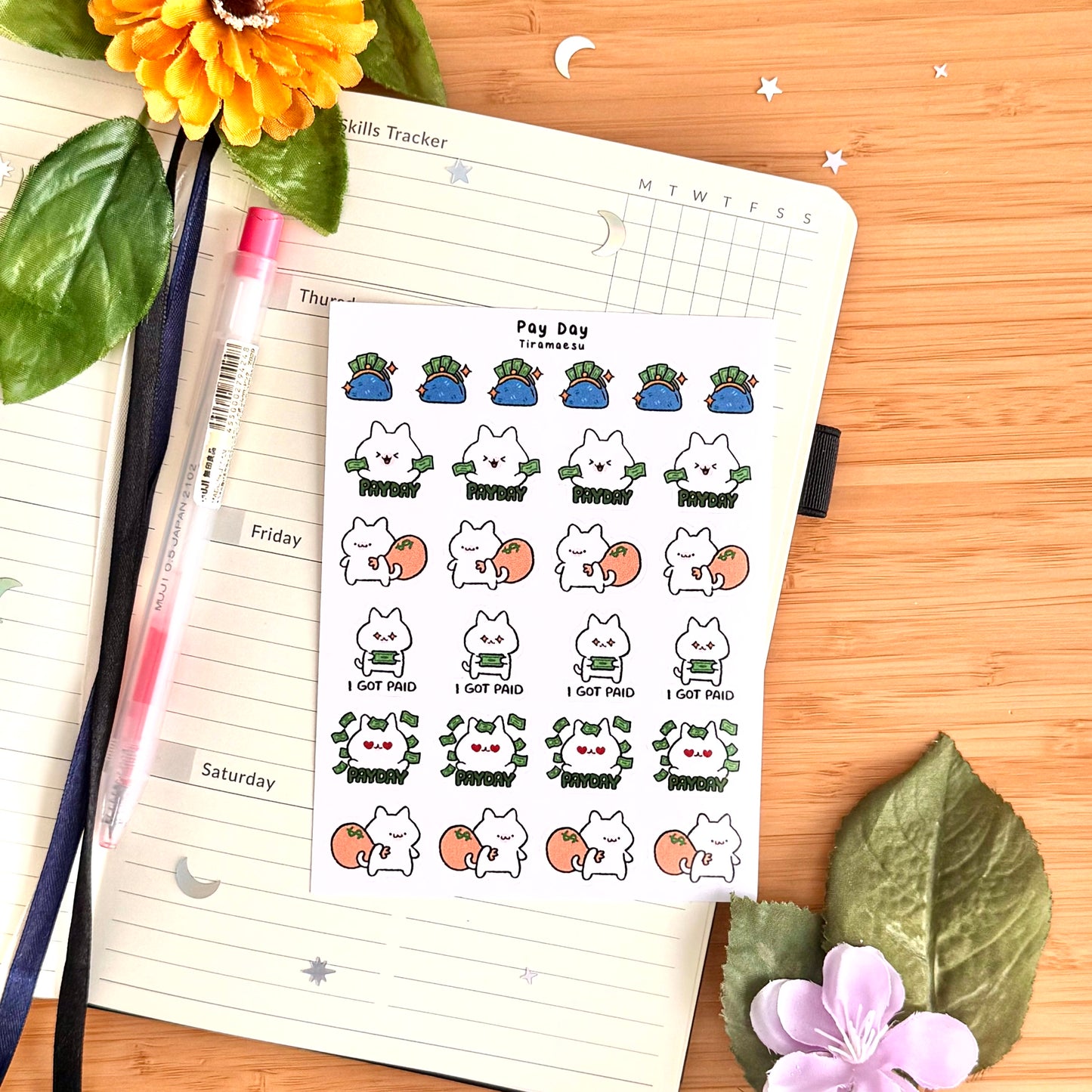 Pay Day Planner Stickers