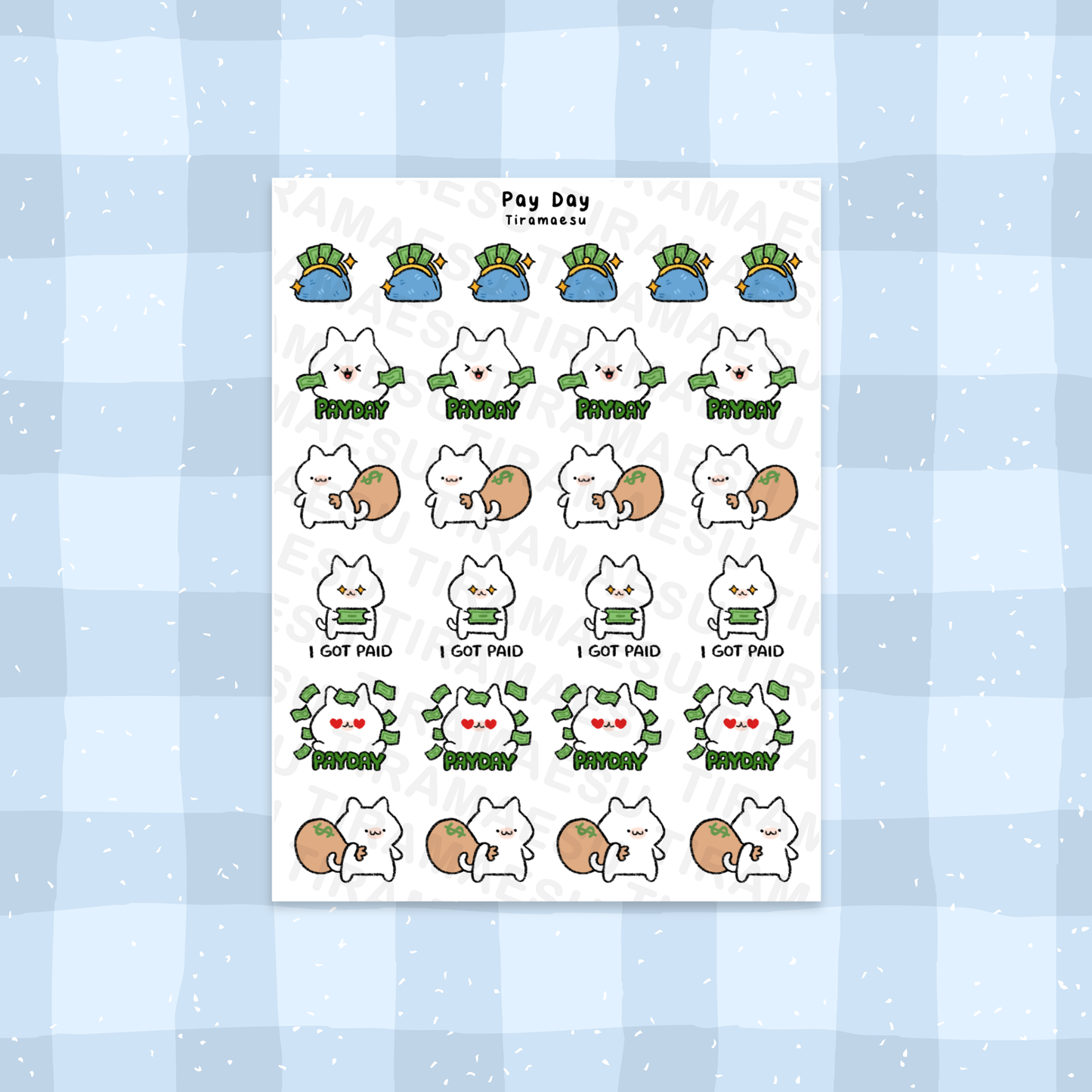 Pay Day Planner Stickers