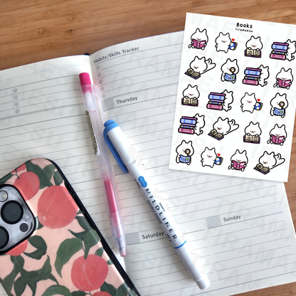 Books Planner Stickers