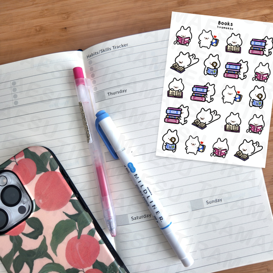 Books Planner Stickers