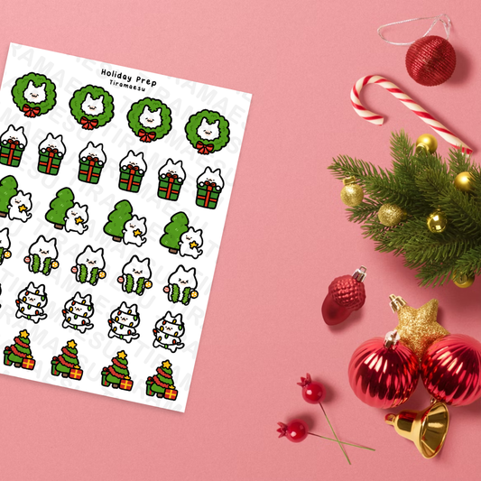 Holiday Prep Planner Stickers