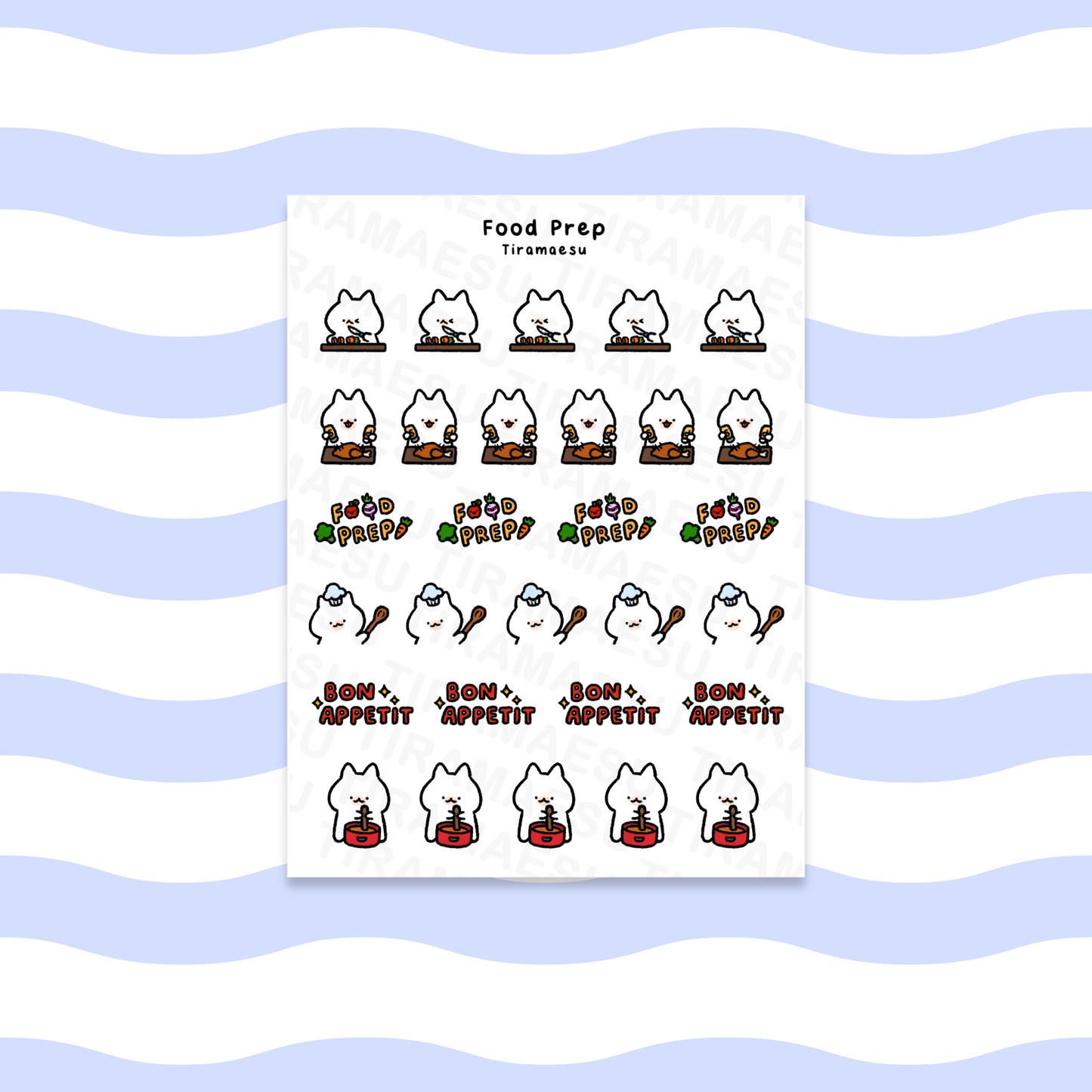Food Prep Planner Stickers