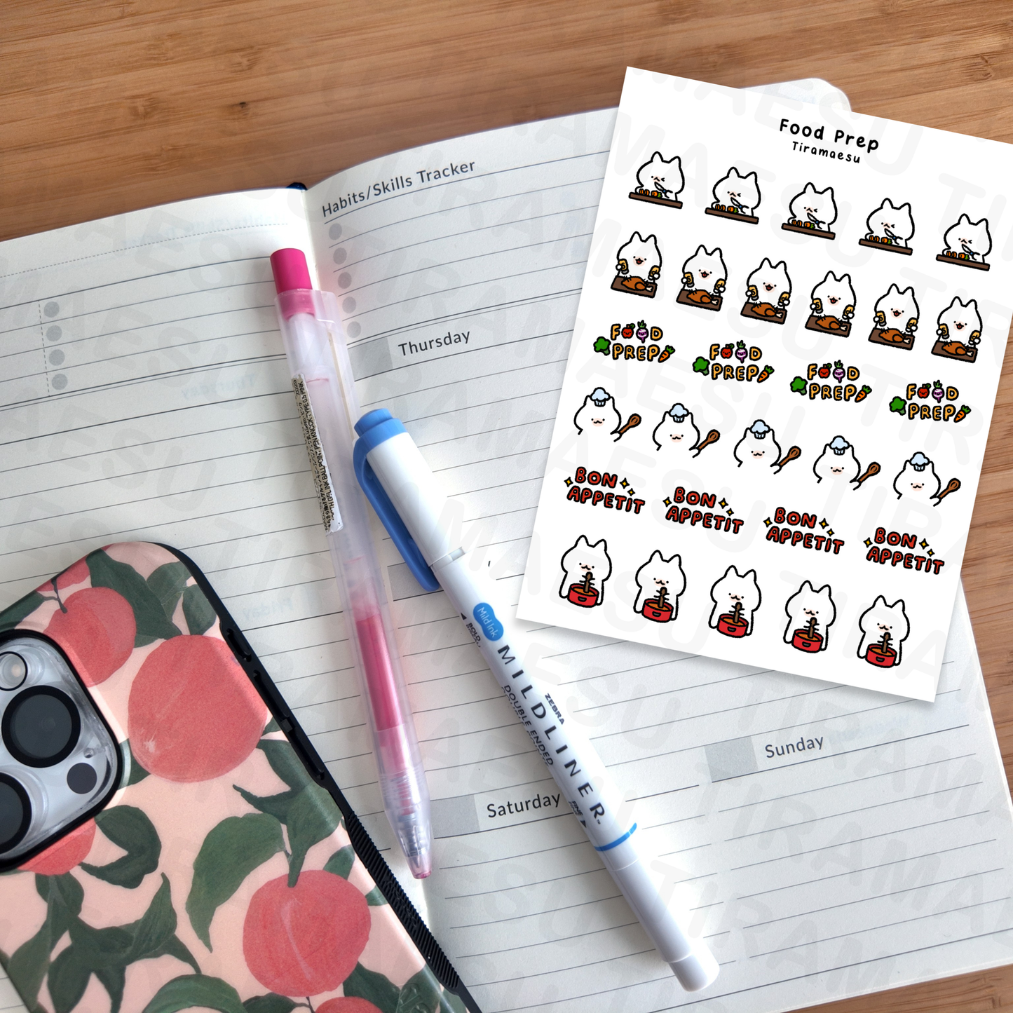 Food Prep Planner Stickers