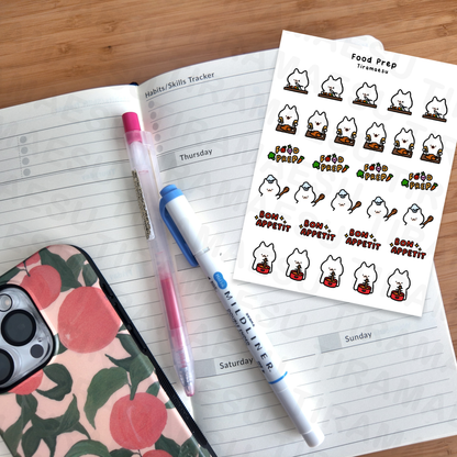Food Prep Planner Stickers