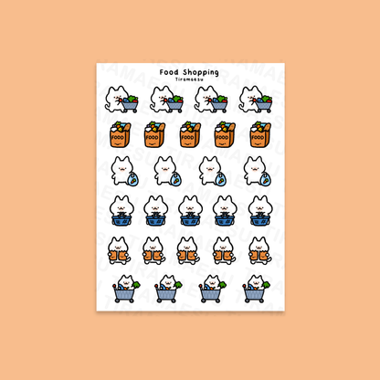 Food Shopping Planner Stickers