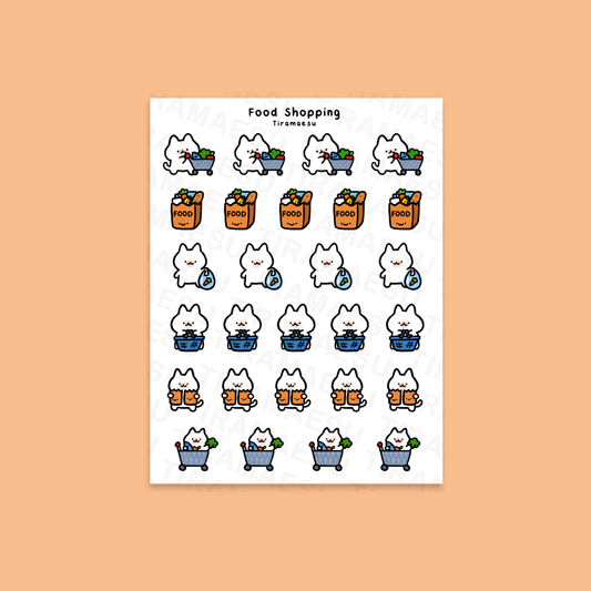 Food Shopping Planner Stickers