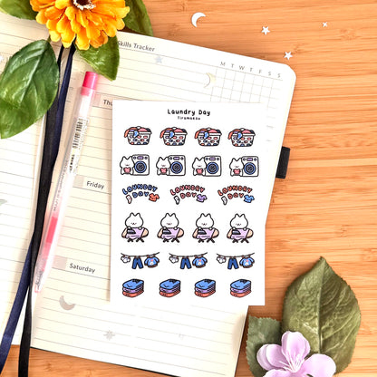Laundry Day Planner Stickers