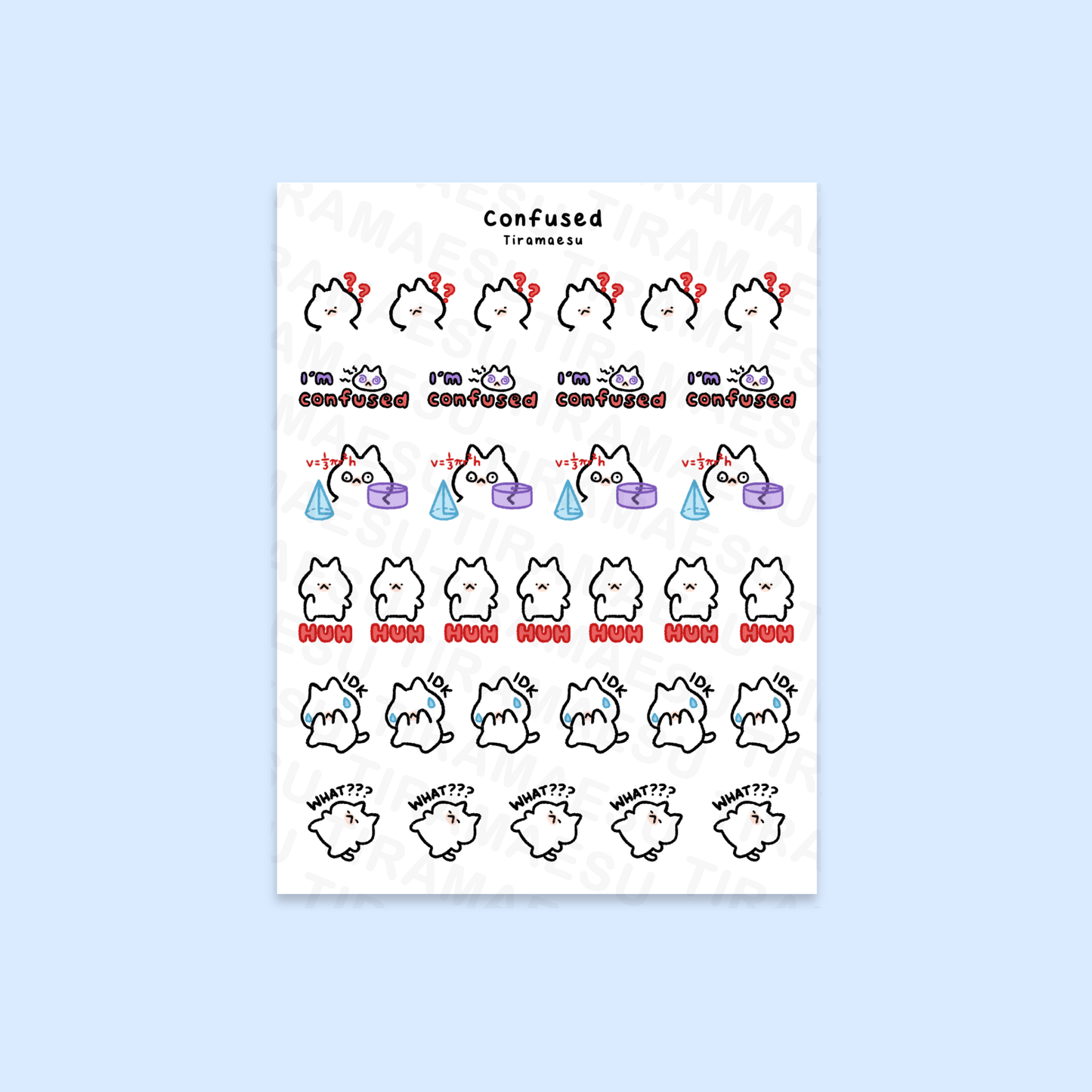 Confused Planner Stickers