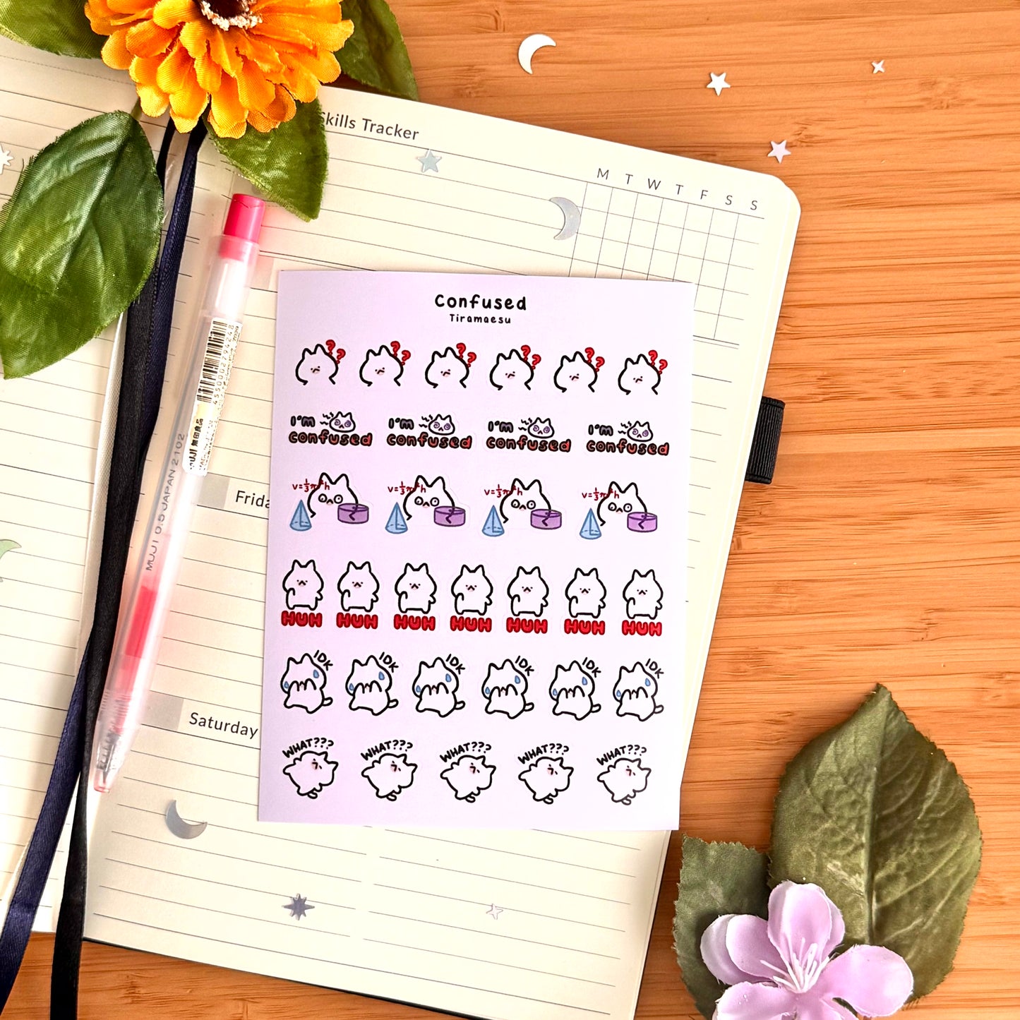 Confused Planner Stickers
