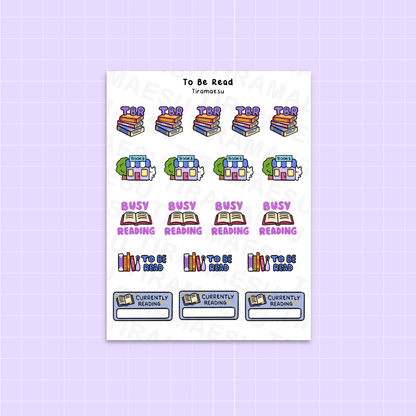 To Be Read Planner Stickers