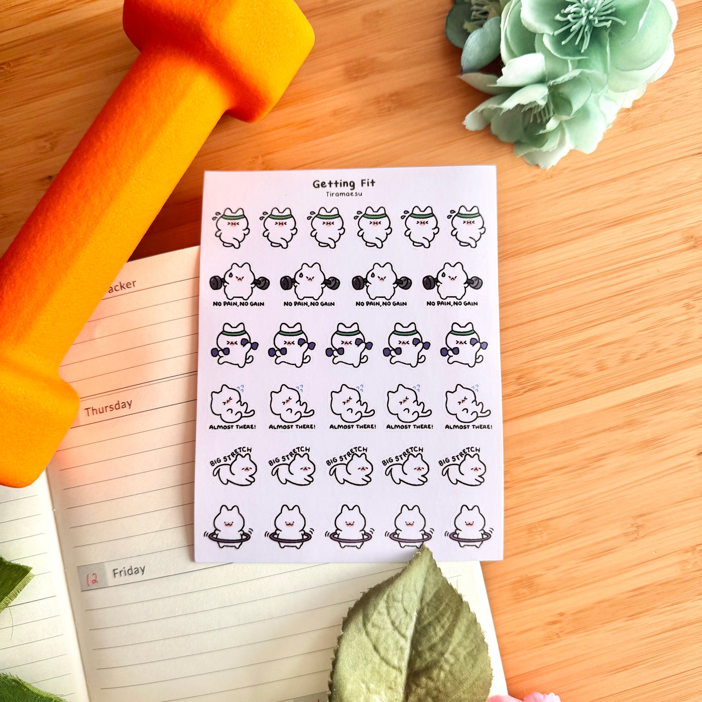 Getting Fit Planner Stickers