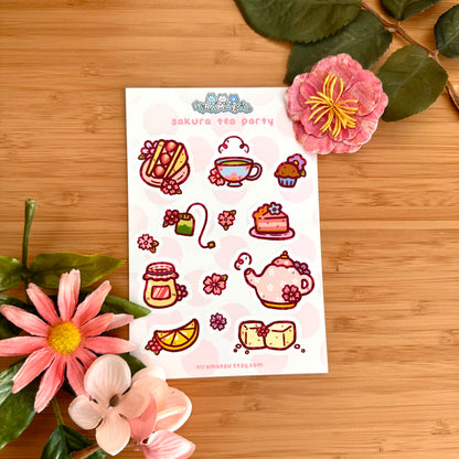 Sakura Tea Party Sticker Sheet