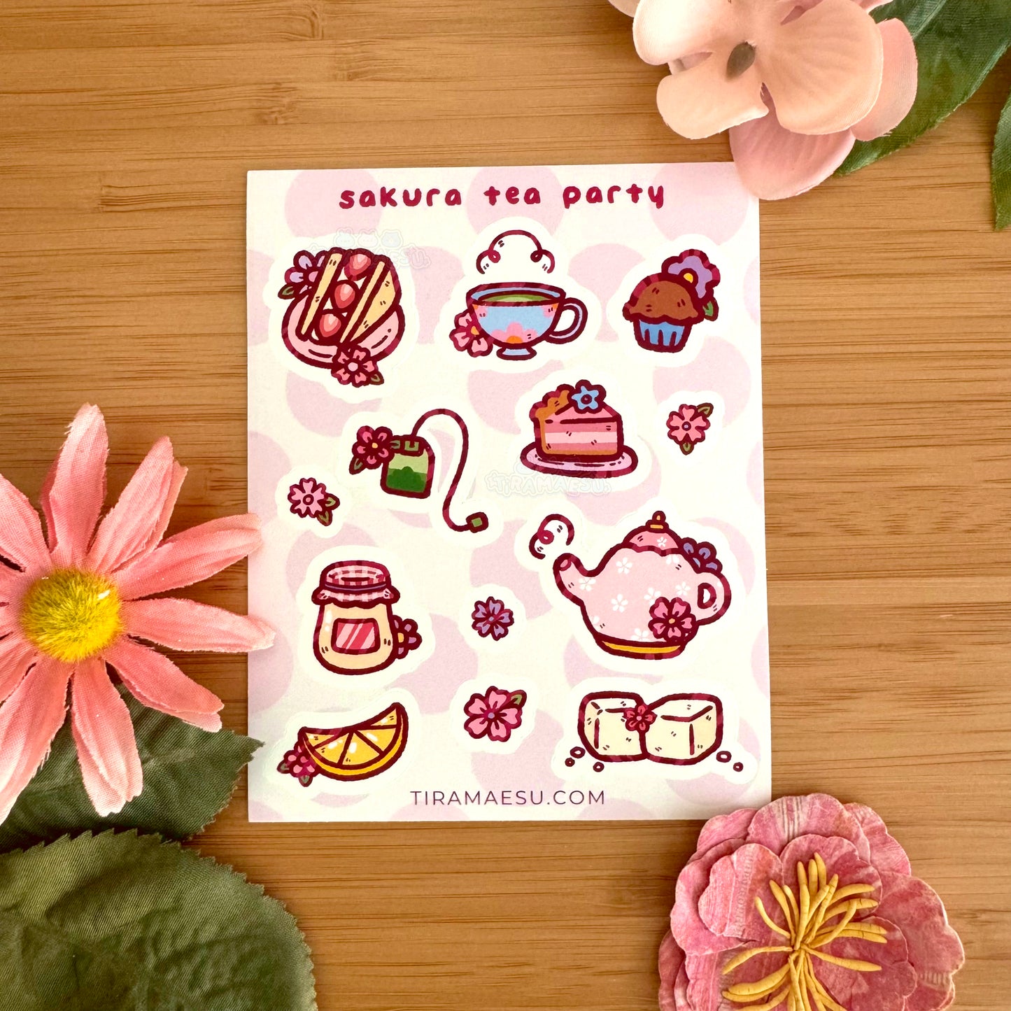 Sakura Tea Party Sticker Sheet