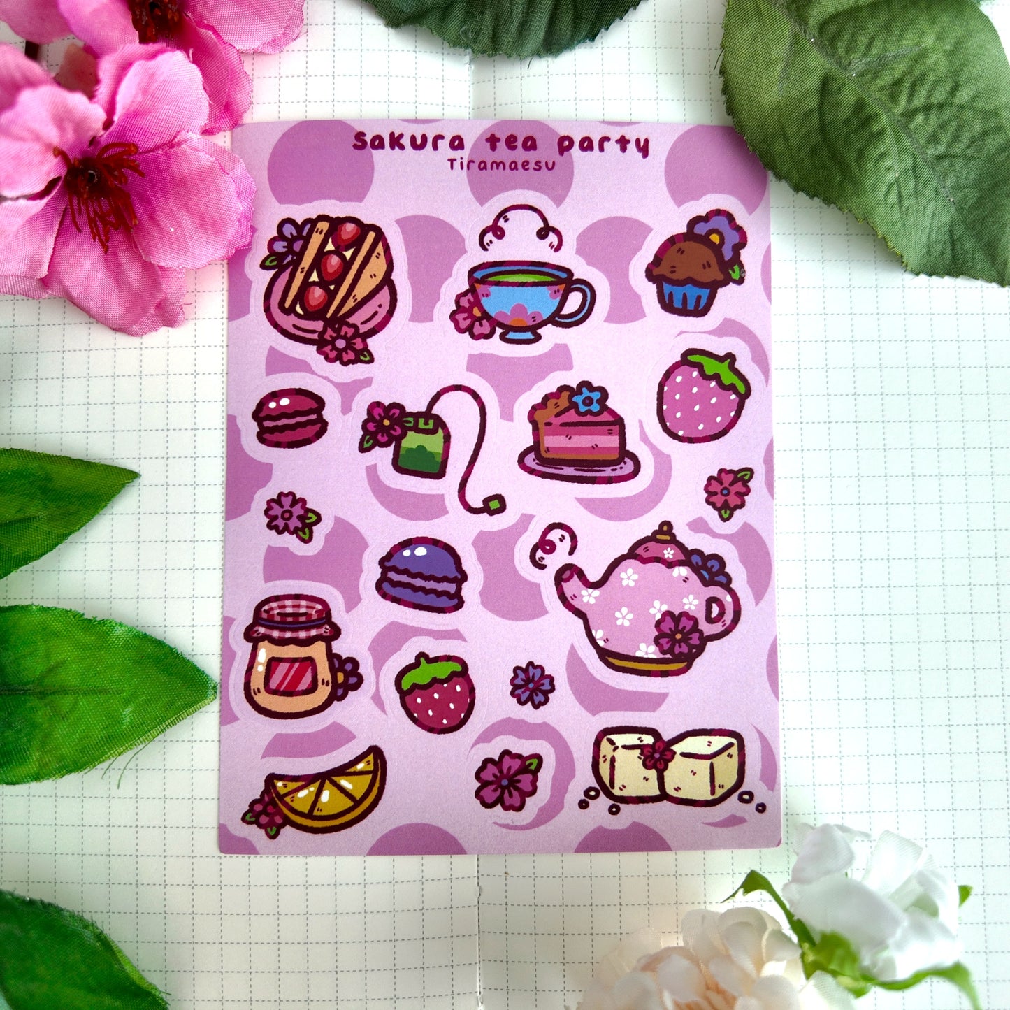 Sakura Tea Party Sticker Sheet