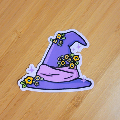 Purple Witch Hat Sticker