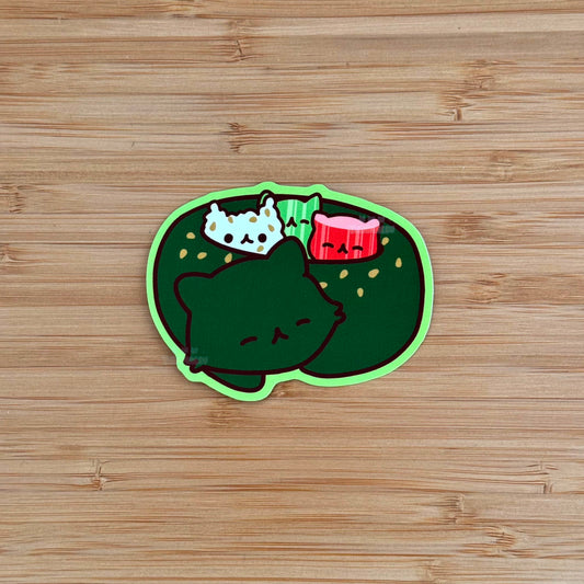 Catlifornia Sushi Roll Sticker