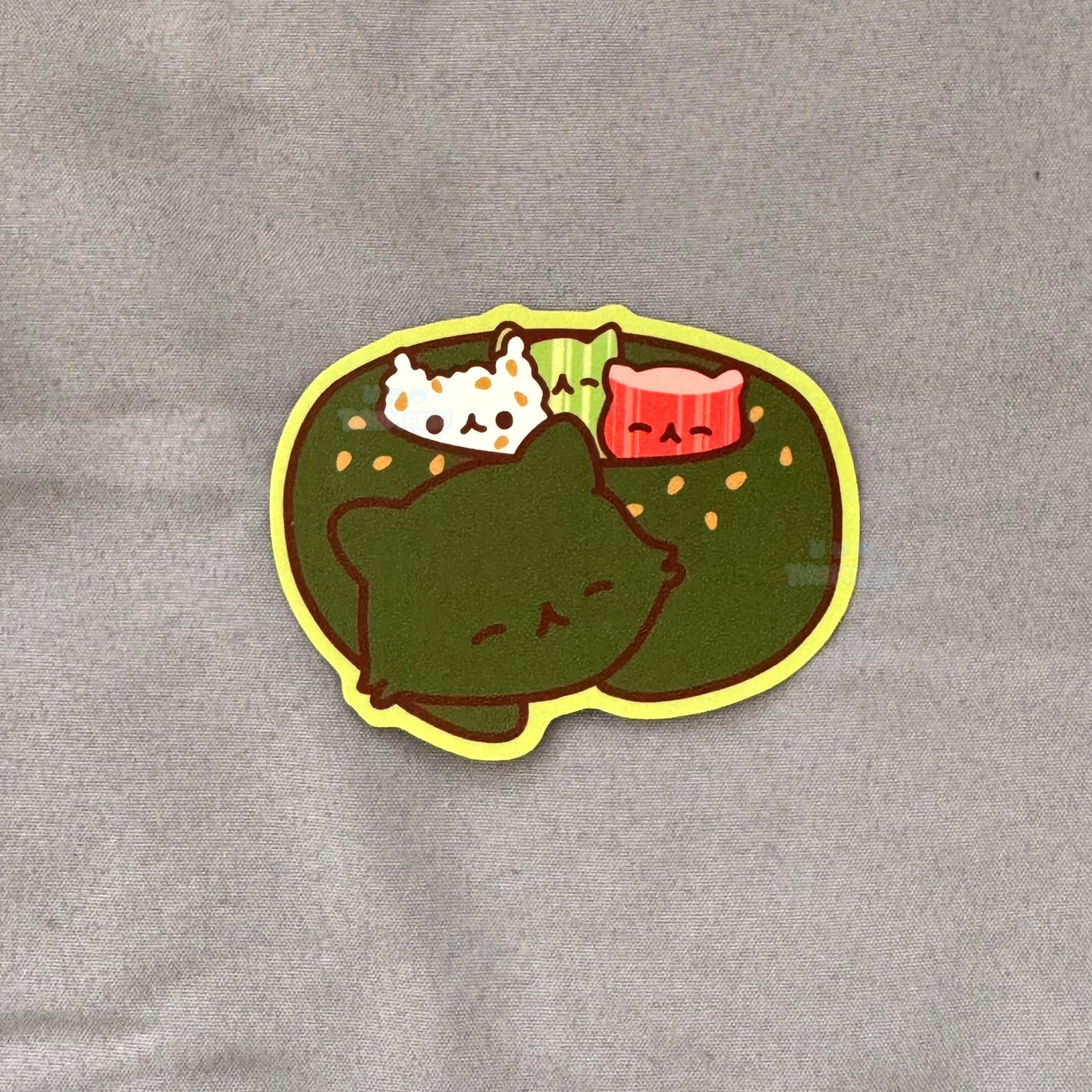 Catlifornia Sushi Roll Sticker