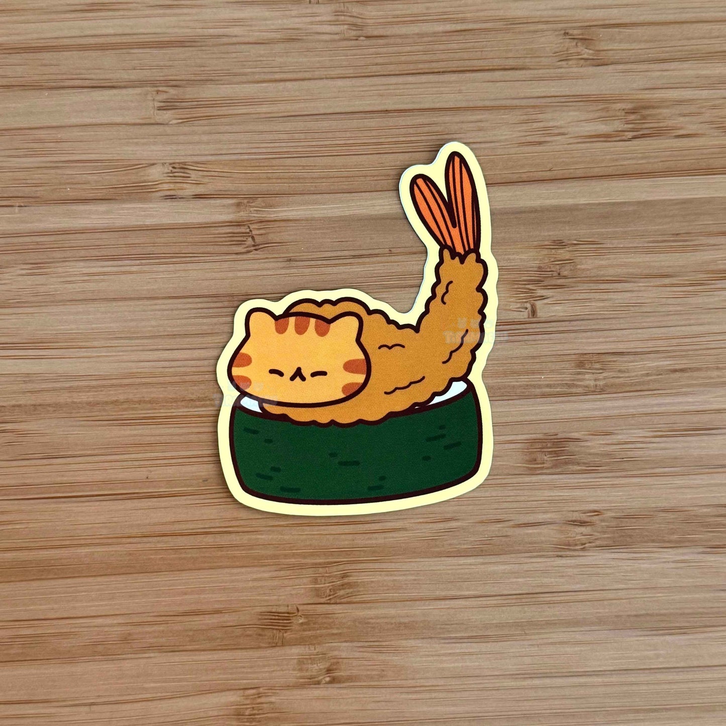 Shrimp Catpurra Sushi Sticker