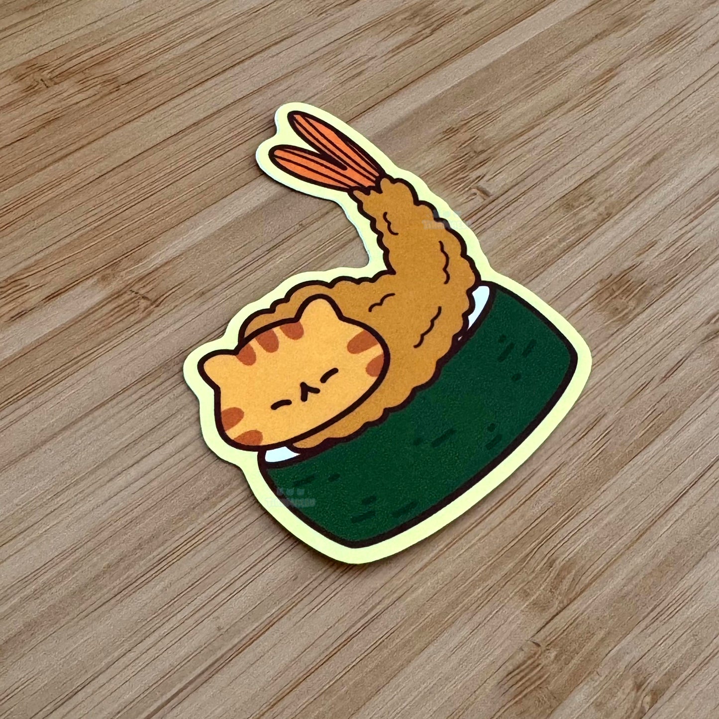 Shrimp Catpurra Sushi Sticker