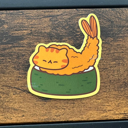 Shrimp Catpurra Sushi Sticker