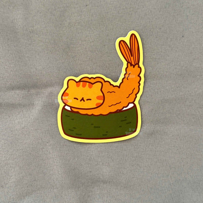 Shrimp Catpurra Sushi Sticker